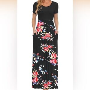 Floral Maxi Dress with Pockets